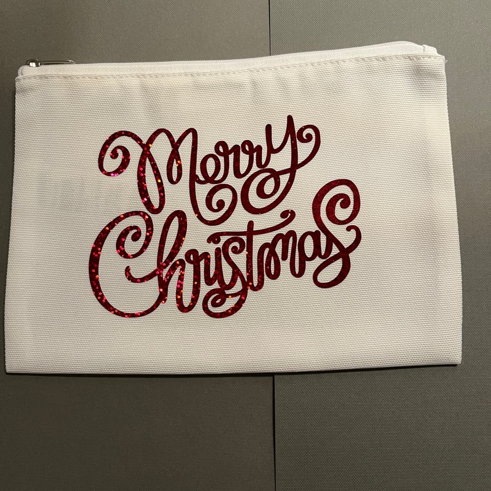 Cricut cosmetic bag custom made.